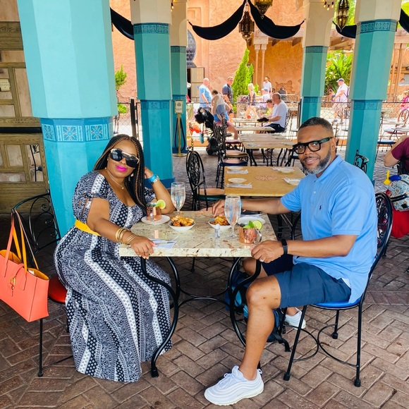 Brand New! Vibe Sportswear Blue and White Vertical Striped Maxi Dress Size 3X - Picture 5 of 12